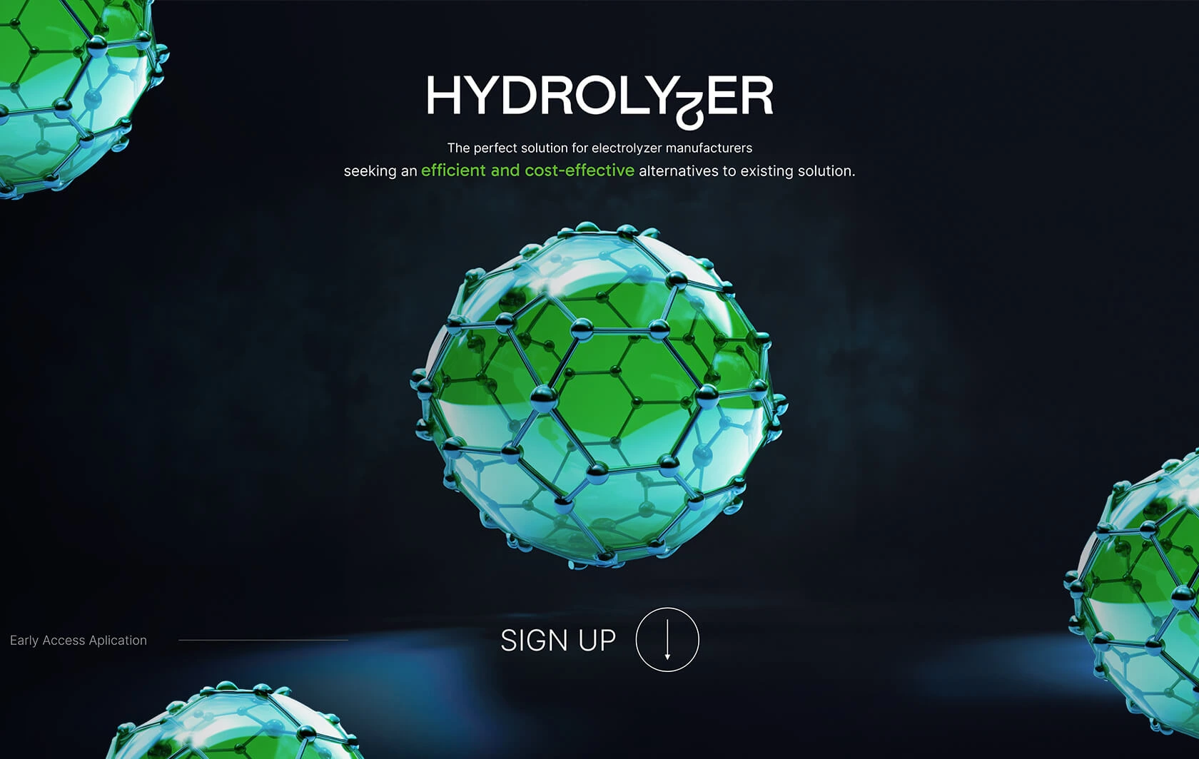 Landing page creation for Hydrolyzer - Mineweb Studio