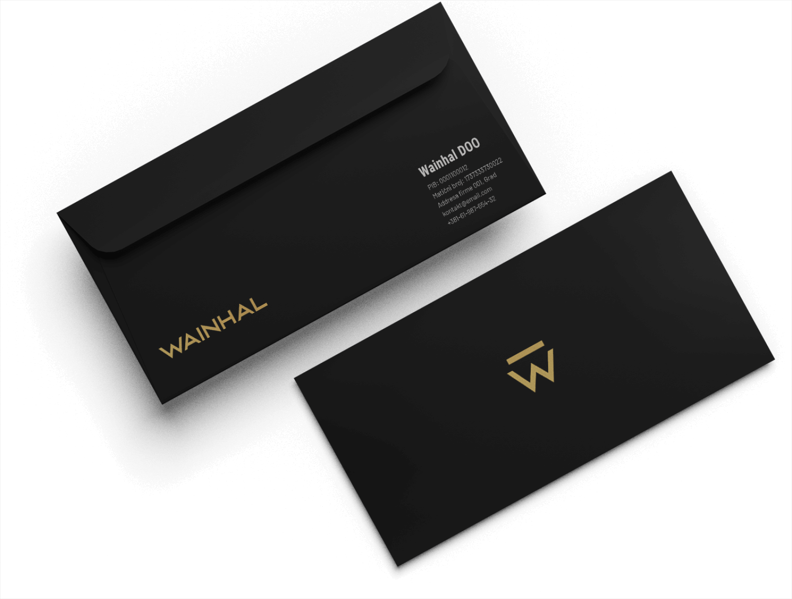 Branding for Wainhal - Envelope - Mineweb Studio