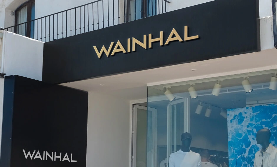 Branding for Wainhal - Branding window - Mineweb Studio